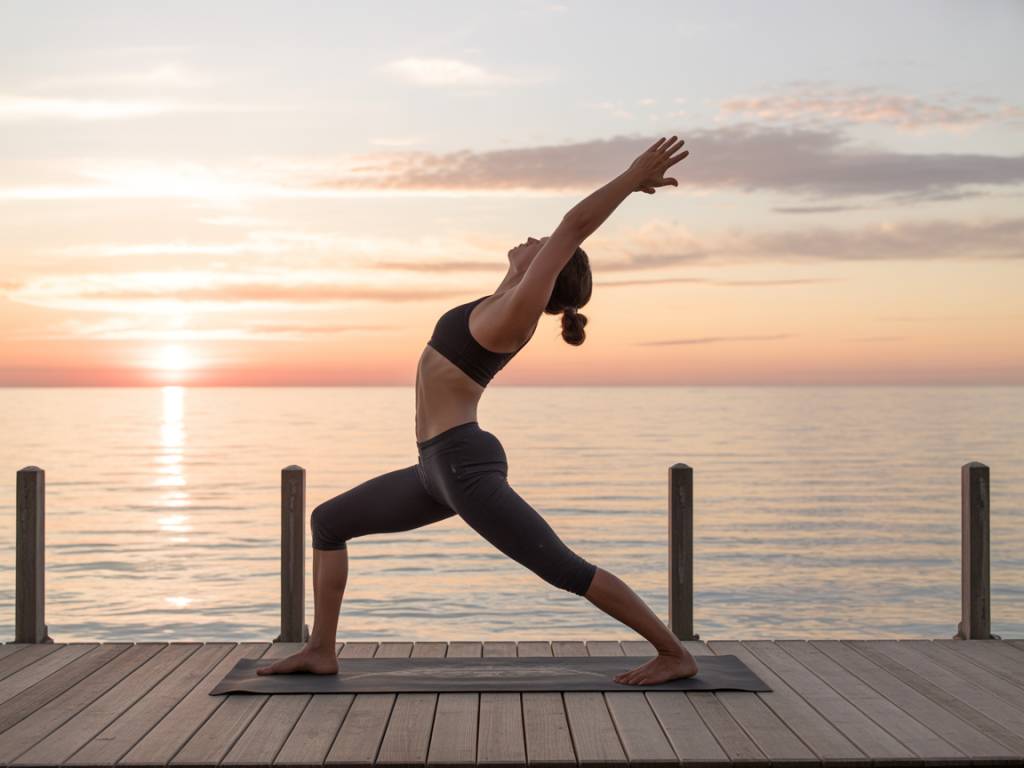 Bienfaits et alignement de la posture dauphin yoga